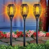 Collections Etc Solar Powered Dancing Faux Flame Garden Stakes - Set Of 3 -Home Decoration Onsale GUEST cb3396bc e531 41f7 bcf6 e0714a2b775c