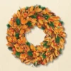 Collections Etc Orange Autumn Wooden Door Wreath 14" X 3" X 14" -Home Decoration Onsale GUEST cda3eee2 62a3 42cf a10c eacf71caf054