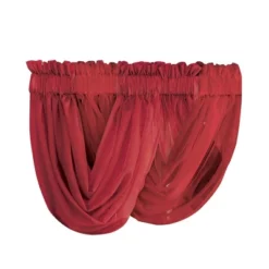Collections Etc Scoop Two-Piece Rod Pocket Solid-Colored Sheer Valances For Windows, Decorative Accent And Added Privacy For Any Room In -Home Decoration Onsale GUEST cf5e5592 17f8 410d 9fce 316622a02817