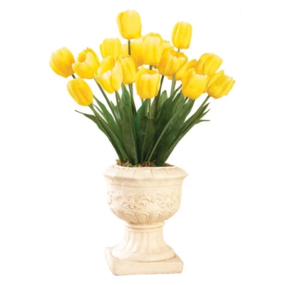 Collections Etc Springtime Tulip Bushel Artificial Maintenance-Free Bouquet Bush - Set Of 3 8 Collections Etc Springtime Tulip Bushel Artificial Maintenance-Free Bouquet Bush - Set Of 3 - Image 6