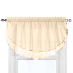 Collections Etc Elegance Sheer Ascot Window Valance, Allows Light To Enter While Maintaining Privacy - Decorative Accent For Any Room In -Home Decoration Onsale GUEST d1ad7ce6 bdc7 428e b73e 3744f1b6b211
