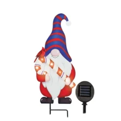 Collections Etc Outdoor Christmas Gnome Solar Stake Decoration -Home Decoration Onsale GUEST d7c8b97e 5429 4aac bd6e 3cc2c33f5bfb