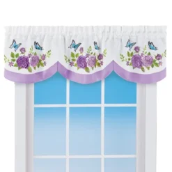 Collections Etc Rose Butterfly Scallop Valance 11 Collections Etc Rose Butterfly Scallop Valance -Home Decoration Onsale GUEST dc6f85b7 9747 4b73 9376 02a36076393c