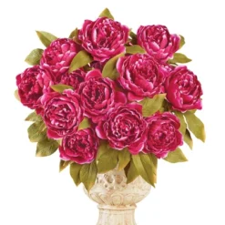 Collections Etc Artificial Autumn Peony Bushes - Set Of 3 -Home Decoration Onsale GUEST dcb4dabf 77dd 4521 a5c2 f9a4f879022a