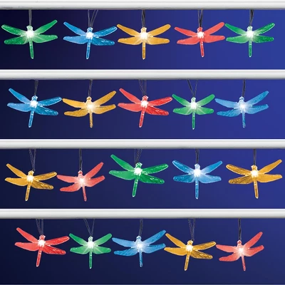 Collections Etc Decorative Solar Dragonflies Outdoor String Lights 3 Collections Etc Decorative Solar Dragonflies Outdoor String Lights