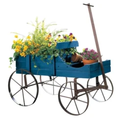 Collections Etc Wagon Decorative Indoor / Outdoor Garden Backyard Planter -Home Decoration Onsale GUEST de891f2e f365 4bb8 a2b6 61b196ae76e2