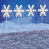 Collections Etc Sparkling Snowflake Holiday Path Light Stake Set -Home Decoration Onsale GUEST e04f46c9 ccf0 4efe b940 c57a96b28281
