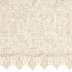 Collections Etc Lace Leaf Design Rod Pocket Top Window Curtains -Home Decoration Onsale GUEST e0754999 f92d 454a 8fa1 b83b2351255c