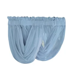 Collections Etc Scoop Two-Piece Rod Pocket Solid-Colored Sheer Valances For Windows, Decorative Accent And Added Privacy For Any Room In -Home Decoration Onsale GUEST e186072d 3f60 45d7 b844 73a850ebb0f0