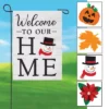 Collections Etc Welcome To Our Home Interchangeable Seasonal Garden Flag -Home Decoration Onsale GUEST e442d218 d6ea 4af6 8240 5e9aff7fb198