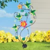 Collections Etc Hand-Painted Solar Powered Hummingbirds And Flowers Stake -Home Decoration Onsale GUEST e57bd4ae f819 4687 965b d9844d1f236f