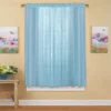 Collections Etc Decorative Sheer Fabric Rod Pocket Top Window Curtain Panel, Single Panel, -Home Decoration Onsale GUEST e64e2526 a2d2 443e 94ec 60553c3fd499