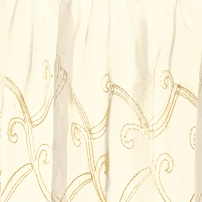 Collections Etc Sheer Splendor Rod Pocket Embroidered Window Valance 4 Collections Etc Sheer Splendor Rod Pocket Embroidered Window Valance - Image 2