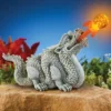Collections Etc Hand-Painted Solar Breath Dragon Garden Statue 12.25 X 4.25 X 7.75 Grey -Home Decoration Onsale GUEST e8262fdd 8221 4d60 adec 7aacc055f06d