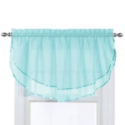 Collections Etc Elegance Sheer Ascot Window Valance, Allows Light To Enter While Maintaining Privacy - Decorative Accent For Any Room In -Home Decoration Onsale GUEST e99723a1 10e4 4a5a 9d2b d02216f43dcc