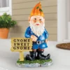 Collections Etc Hand-Painted Seasonal Gnome Sweet Gnome Garden Statue 7.5 X 5.25 X 9 Blue -Home Decoration Onsale GUEST ebade688 a8ab 4e32 984f cbd7879da6d8