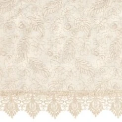 Collections Etc Lace Leaf Design Rod Pocket Top Window Curtains -Home Decoration Onsale GUEST fb495862 6768 4d2c 8a8e 90407eed64f0