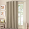 Collections Etc Textured Grommet Top Blackout Patio Curtain Panel 100"x84" Taupe 1 Collections Etc Textured Grommet Top Blackout Patio Curtain Panel 100"x84" Taupe -Home Decoration Onsale GUEST fdd65e47 f05d 4398 b008 0f2acc4bd826