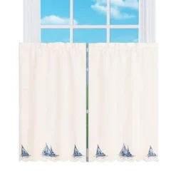 Collections Etc Sailboat Embroidered Curtains 9 Collections Etc Sailboat Embroidered Curtains -Home Decoration Onsale GUEST fe029211 b6ba 4e1e 900c fea3b2f9e783