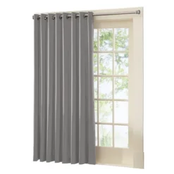 Collections Etc Gramercy Patio Door Grommet Top Curtain Panel, Single Panel, -Home Decoration Onsale GUEST fef8cafd 1fbe 4088 a44e 89a39465986d